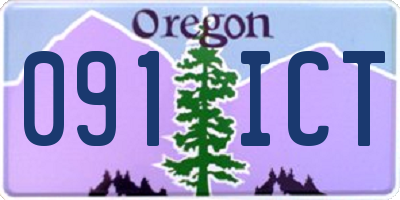 OR license plate 091ICT