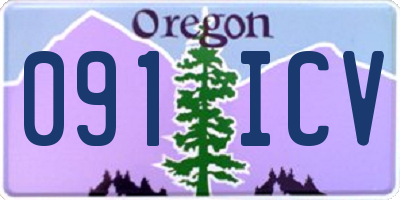 OR license plate 091ICV
