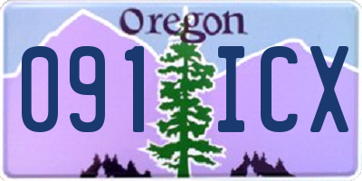 OR license plate 091ICX