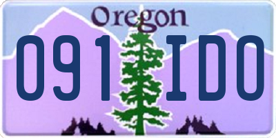 OR license plate 091IDO