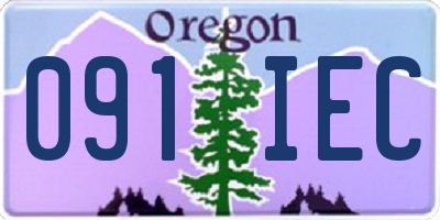 OR license plate 091IEC