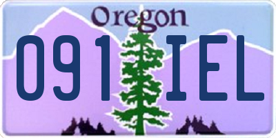 OR license plate 091IEL