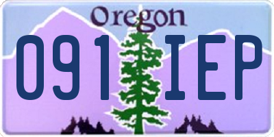 OR license plate 091IEP