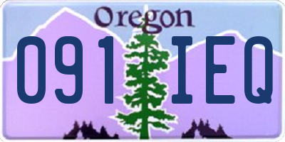 OR license plate 091IEQ