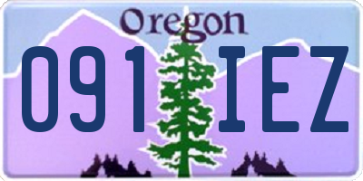 OR license plate 091IEZ