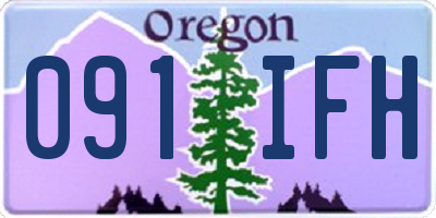 OR license plate 091IFH