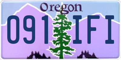 OR license plate 091IFI