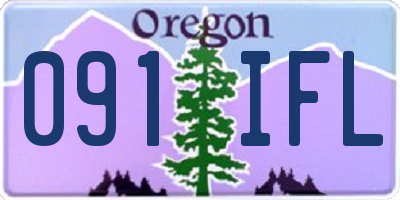 OR license plate 091IFL