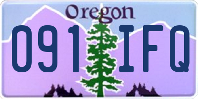 OR license plate 091IFQ