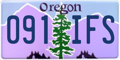 OR license plate 091IFS