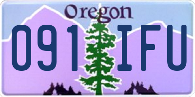 OR license plate 091IFU