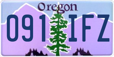 OR license plate 091IFZ