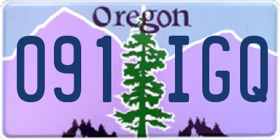 OR license plate 091IGQ