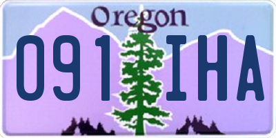 OR license plate 091IHA