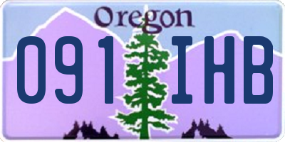 OR license plate 091IHB