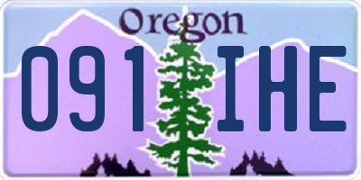 OR license plate 091IHE