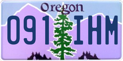 OR license plate 091IHM