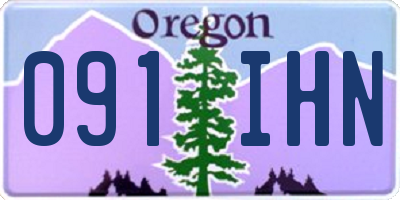 OR license plate 091IHN