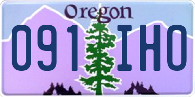 OR license plate 091IHO