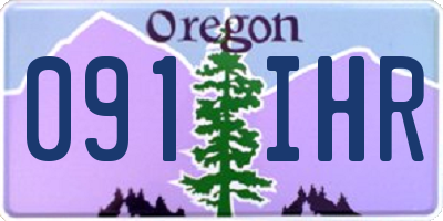 OR license plate 091IHR