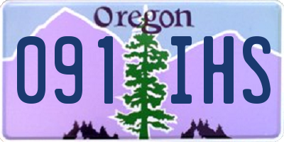 OR license plate 091IHS
