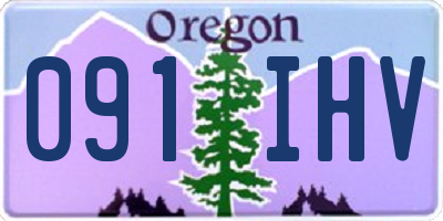 OR license plate 091IHV