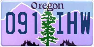 OR license plate 091IHW