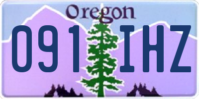OR license plate 091IHZ