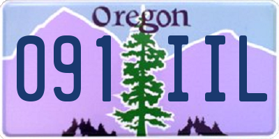 OR license plate 091IIL