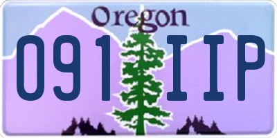 OR license plate 091IIP