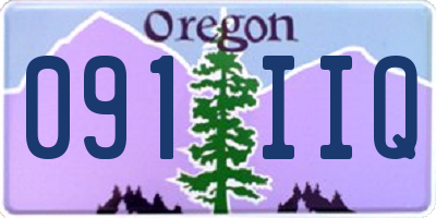 OR license plate 091IIQ