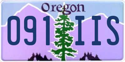 OR license plate 091IIS
