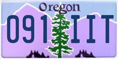 OR license plate 091IIT