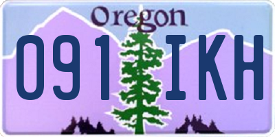 OR license plate 091IKH