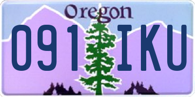 OR license plate 091IKU