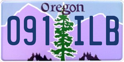 OR license plate 091ILB