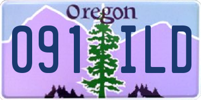 OR license plate 091ILD