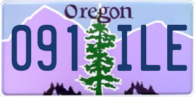 OR license plate 091ILE