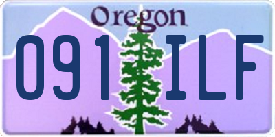 OR license plate 091ILF