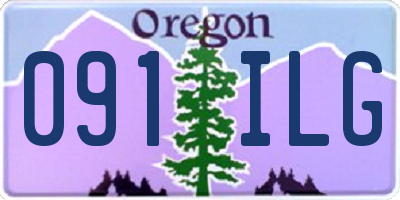 OR license plate 091ILG