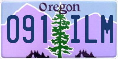 OR license plate 091ILM