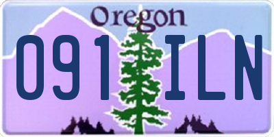 OR license plate 091ILN