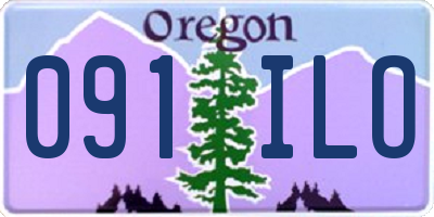 OR license plate 091ILO