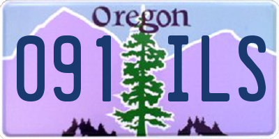 OR license plate 091ILS