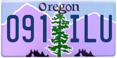OR license plate 091ILU