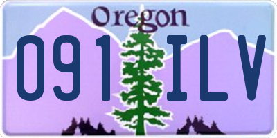 OR license plate 091ILV