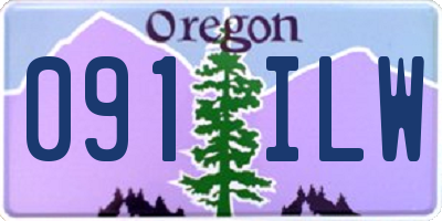 OR license plate 091ILW