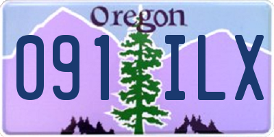 OR license plate 091ILX