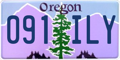 OR license plate 091ILY