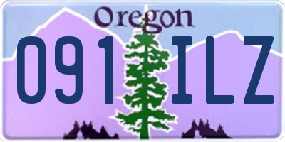 OR license plate 091ILZ